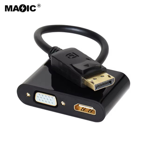 DisplayPort to <strong>HDMI</strong> VGA Adapter DP 1.2 HBR2 to <strong>HDMI</strong> 2.0 (4K 60Hz) or VGA 1080p Converter Dongle DP to <strong>HDMI</strong> VGA Monitor Adapter