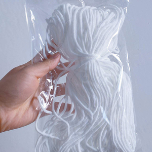 <strong>Factory</strong> <strong>Elastic</strong> Ribbons 3mm 5mm Cord White Color <strong>Elastic</strong> Earloop for Normal Facemask <strong>String</strong> - Product Image 2