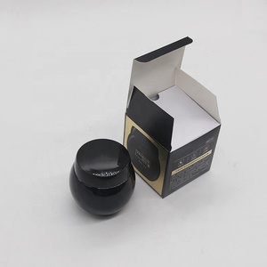定制护肤品面霜包装小素黑纸彩盒纸板化妆盒包装 - Product Image 1