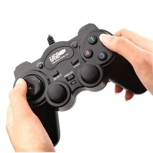HiCyber 850 <strong>USB</strong> Wired Gamepad for PC Black with Vibrate Joystick &amp; <strong>Game</strong> <strong>Controller</strong> - Product Image 1