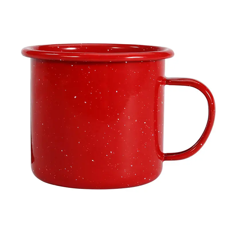 12 Unzen 17 Unzen handgemachte Emaille Tasse, Emaille Camping Becher Tassen für Tee, Kaffee und heiße Schokolade 350ML 500ML