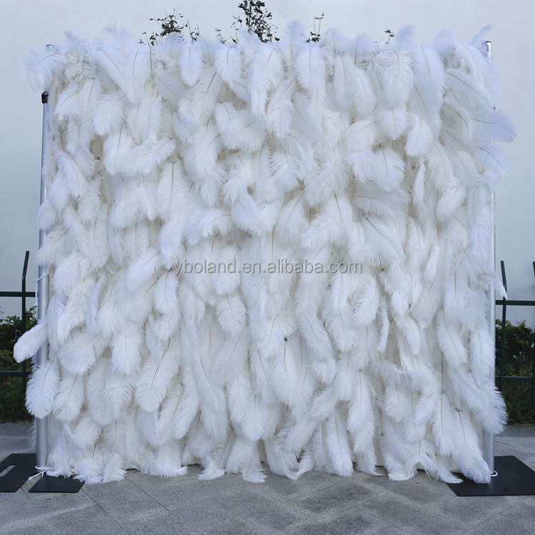 Mur de plumes blanches 01