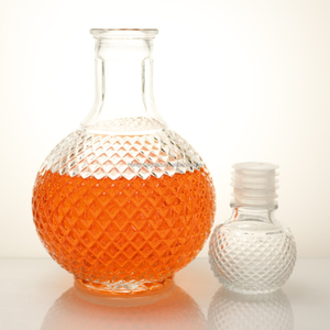 Bán Hot 250Ml 500Ml 1000Ml Rõ Ràng Hình Cầu <span class=keywords><strong>Glass</strong></span> Wine <span class=keywords><strong>Bottle</strong></span> Bóng <span class=keywords><strong>Shape</strong></span> Whiskey Chai Thủy Tinh Decanter Chai Với <span class=keywords><strong>Glass</strong></span> Nắp - Product Image 2