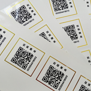 Etiqueta de código Qr de datos variables, impresión con pegatinas de código de número de serie