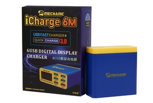 מכונאי תשלום 6M QC 3.0 USB חכם תשלום תמיכה מהיר-טעינה עם <span class=keywords><strong>LCD</strong></span> תצוגה דיגיטלית רב-יציאת מטען עבור Tablet טלפון - Product Image 5