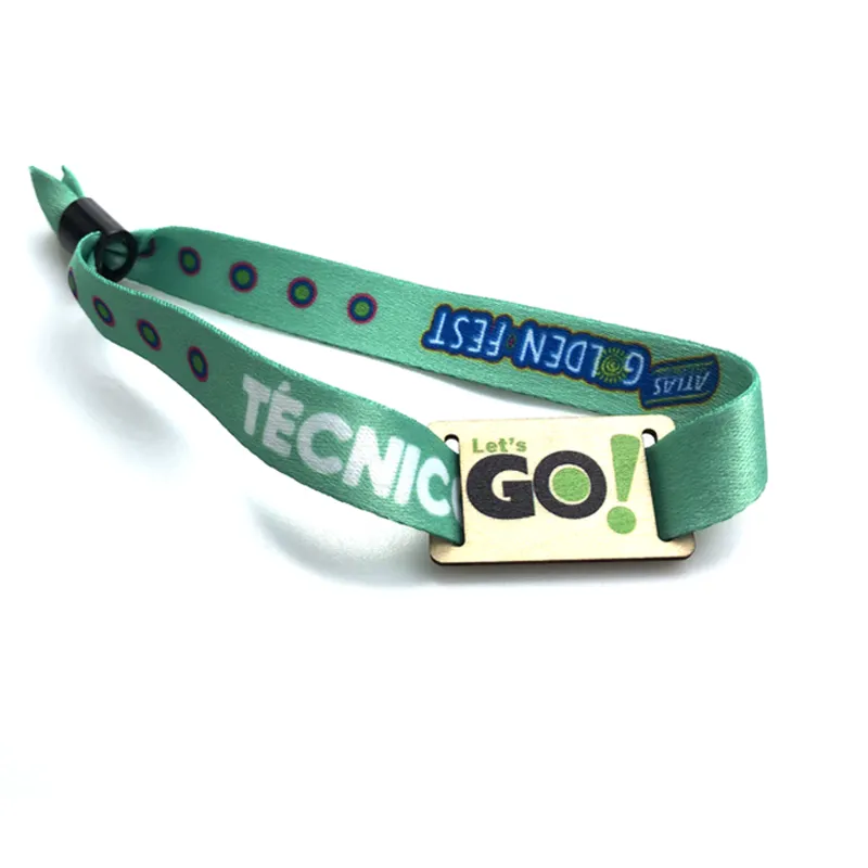 Bracelet rfid réglable 13.56mhz Bracelet intelligent Nfc en tissu de festival passif pour les événements de festival