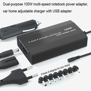 100W多機能ノートブックアダプターホーム + カー2 in 1 USB出力電源アダプター付き - Product Image 2
