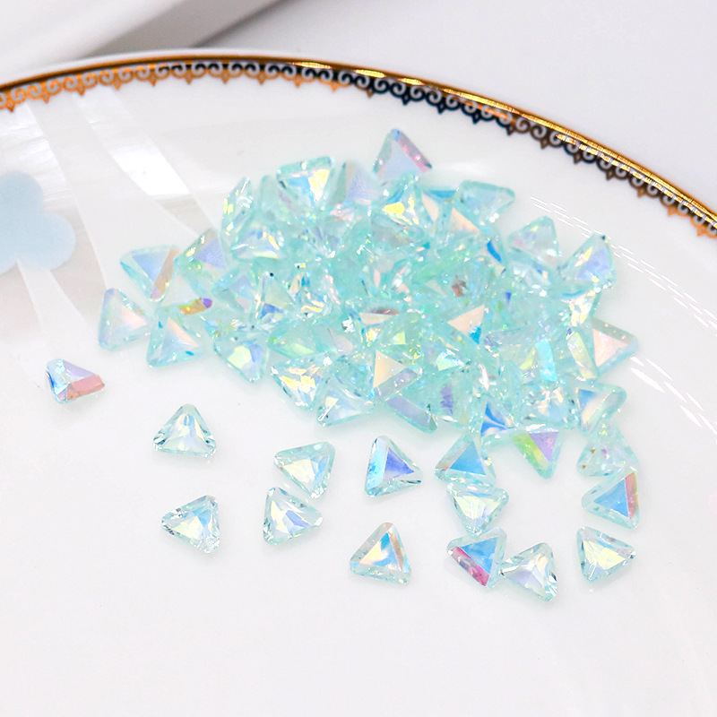 7 AB Bleu océan irisé
