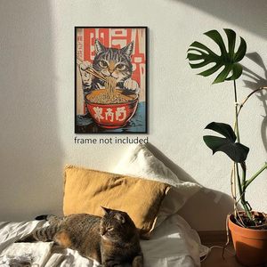 סיטונאי פוסטרים חתול בסגנון רטרו מותאם אישית קיר תפאורה על ידי יצרנים - Product Image 5