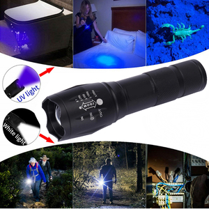 充電式2 in 1 LEDトーチ白と紫外ライト付きブラックライトペット尿検出器UV懐中電灯 - Product Image 6