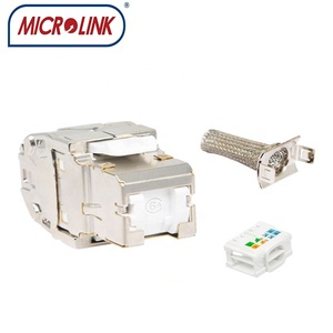 3m korumalı keystone jack VOL-OCK6A-SE aletsiz kepenkli cat6a STP RJ45 10G ağ modülü - Product Image 2