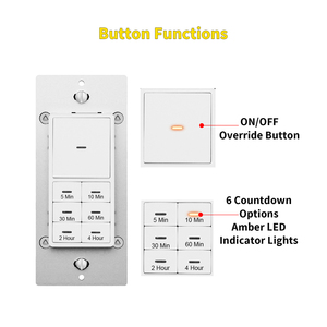 15 Ampere In-Wall-Timer-Lichts teuerung schalter USA Standard Smart Home Inter matic Timer-Schalter - Product Image 2