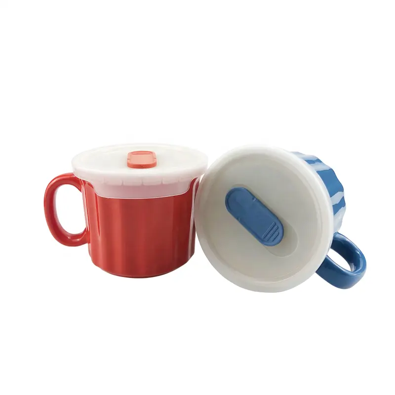 Tasse à soupe en céramique peinte à la main, livraison gratuite de haute qualité 18 oz, vente en gros