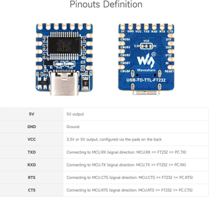 Önceden lehimli başlık ile UART (TTL) Mini iletişim modülü usb'den TTL dönüştürücüye Aismartlink modülü USB - Product Image 4