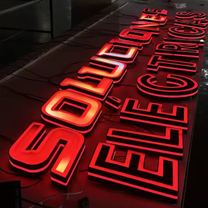 Пользовательские 3D супер буквы с RGB программы красочное светодиодное освещение для бизнеса офисное здание уникальные кофейные вывески рекламные щиты - Product Image 5