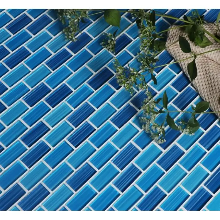 Gạch Mosaic Trung Quốc nhà máy bán buôn Tùy chỉnh màu sơn trang trí nhà bếp hồ bơi phòng tắm gạch