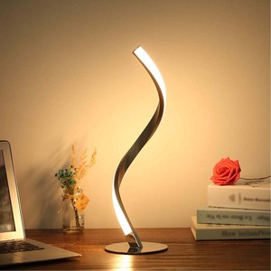 Basit ev dekoratif gelişmiş anlamda akrilik metal s-tipi led İskandinav modern masa lambası - Product Image 2