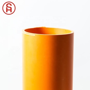 Fabrika kaynağı turuncu renk PVC boru koruma kollu tüp elektrik isale borusu PVC yüksek gerilim güç boru - Product Image 2
