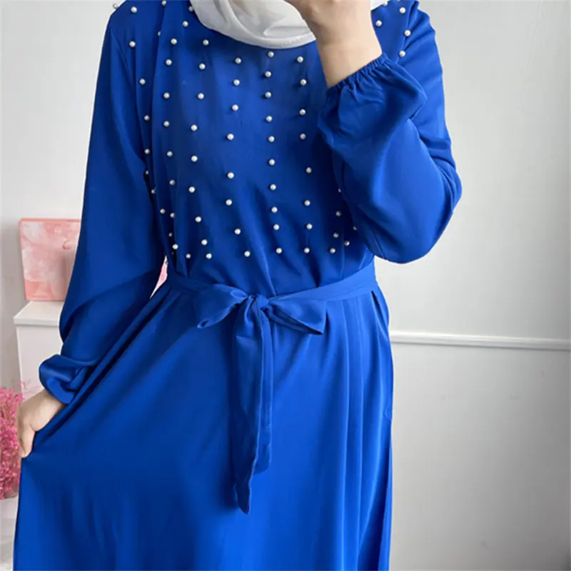 Classic Ramadan New Design Islamic Clothing Nida Diamond Dubai Abaya Women Muslim Dress Modest Abaya Wholesale Jubah Muslimah