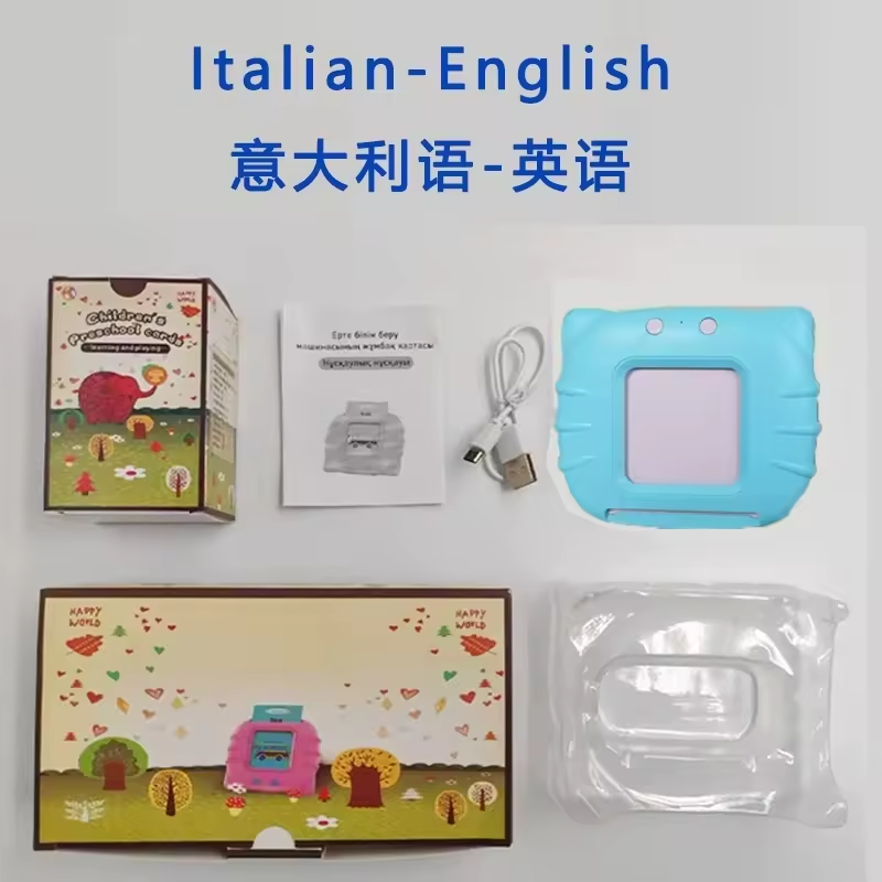 112 Card 224 Content,Italian&English,Blue