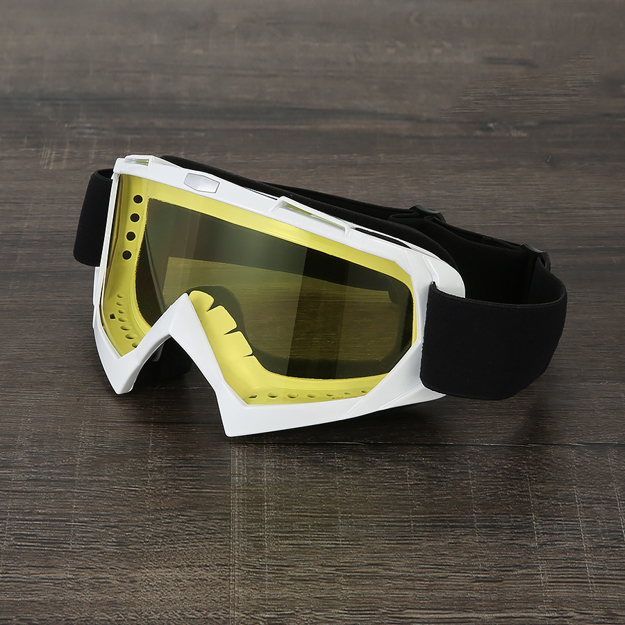 White frame yellow