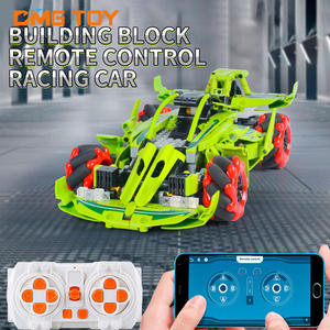 Nuovo gruppo di controllo remoto educativo di programmazione impilamento blocchi da costruzione realizzati in plastica resistente RC Drift Car Set giocattolo