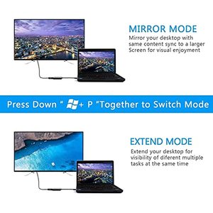 用于笔记本电脑/台式电脑显示器/投影仪的USB 3.0适配器多显示视频图形转换器USB集线器适配器 - Product Image 5