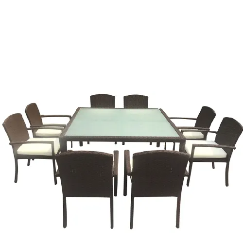 Modern courtyard table and chair set high quality outdoor furniture activity table and chair