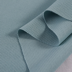 Cai vương quốc thoáng khí da thân thiện 100% chim mắt Pique vải dệt kim Polyester cotton CVC TC giả Waffle vải - Product Image 3