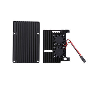 Funda de aleación de aluminio para Raspberry Pi 4, modelo B, con ventilador de refrigeración Dual, gran oferta - Product Image 4