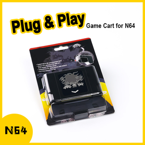 Toptancılar N64 340 konsolu NTSC ve PAL oyun kartuşu için 1 oyun kartı perakende kutusu siyah sürümü ile Video oyunu - Product Image 2