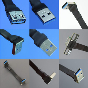 ADT-LINK ประเภท USB3.0-สองมุมเบาบางแบนชาย-ไป-ชายสายการถ่ายโอนข้อมูลอุปกรณ์อิเล็กทรอนิกส์สำหรับผู้บริโภค - Product Image 4