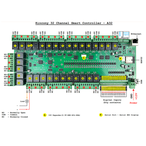 KC868-A32 ESP32 Wifi RS232 USB Ethernet Relay Module ADC DAC RF 433M <strong>Temperature</strong> <strong>Arduino</strong> IDE for Smart Home Automation MQTT