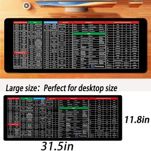 Alfombrilla de escritorio de acceso directo de Excel de alta calidad, alfombrilla de ratón de acceso directo para teclado XL,XXL, alfombrilla de ratón de escritorio personalizada de goma antideslizante extendida - Product Image 3
