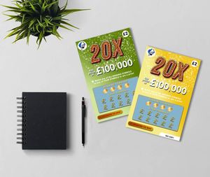 Fabricación de impresión a todo Color de tarjetas para rascar billete de lotería tarjetas falso ganar tarjetas pueden escanear el código QR de arañazos - Product Image 2
