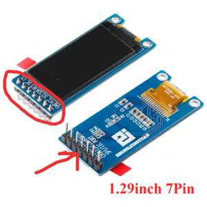 Modulo OLED da 1.29 pollici 1.29 "schermo 12864 bianco 128x64 OLED LCD LED Display modulo IIC SPI interfaccia CH1115 per Arduino