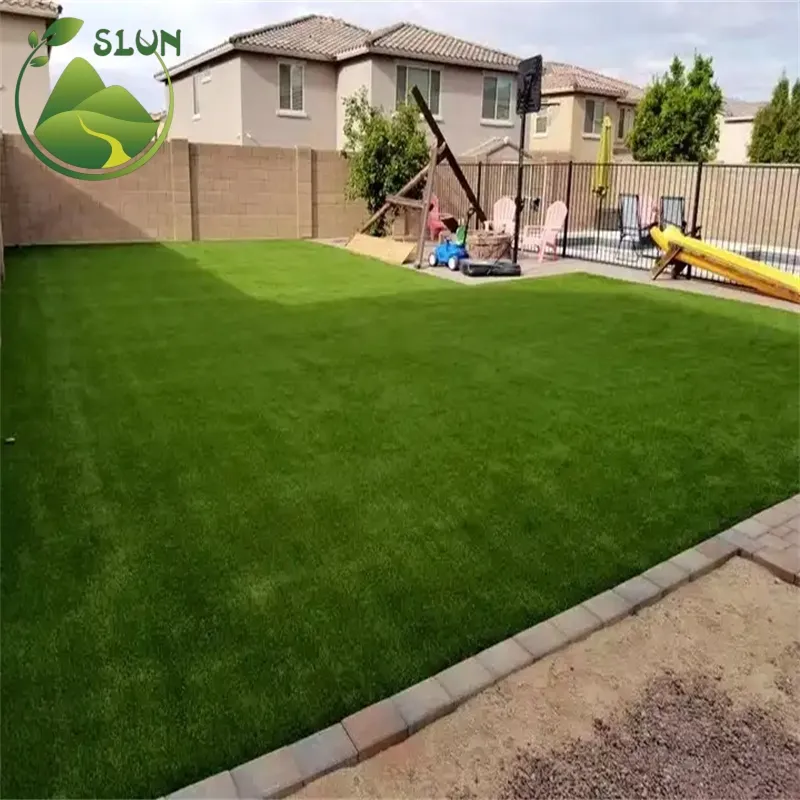 Alta qualità garantita verde erba sintetica erba artificiale prato erba artificiale tappeto tappeto per il campo del paesaggio