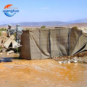 Mạ kẽm 1x1x1m hàn hàng rào phòng thủ chống cháy nổ lồng Lũ lụt phòng thủ gabion Vụ Nổ tường rào cản địa kỹ thuật Pháo đài - Product Image 6