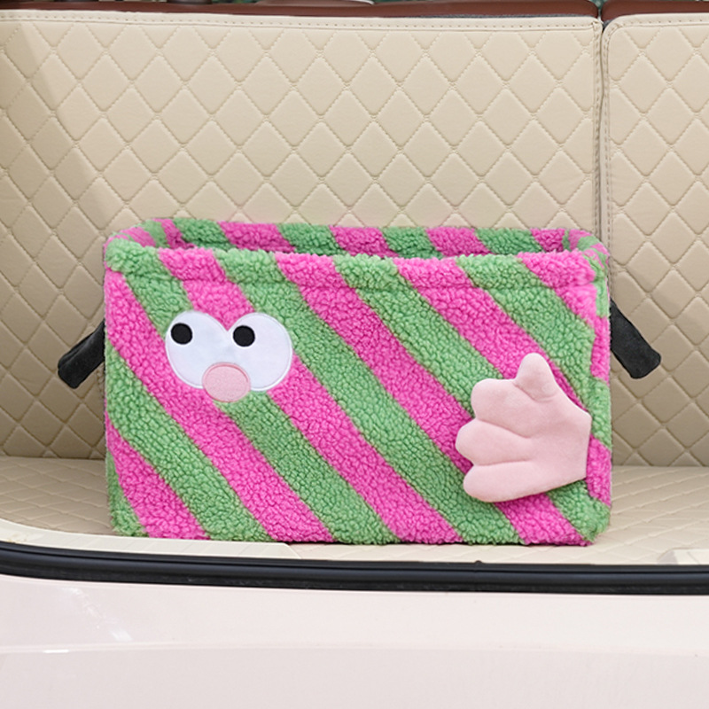 Panier de rangement Monster - Rouge et vert