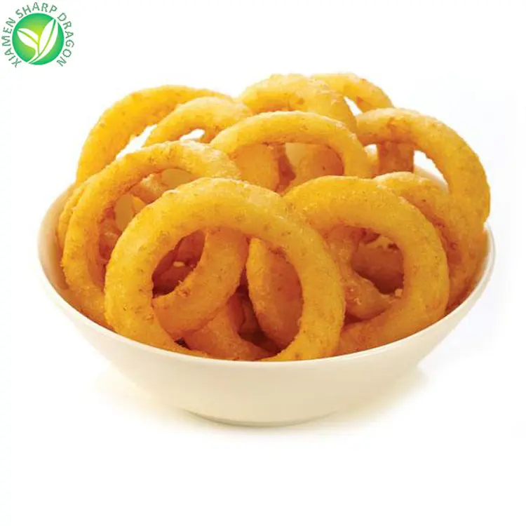 Wholesale importers price per ton china fried onion rings snacks in bulk for sale