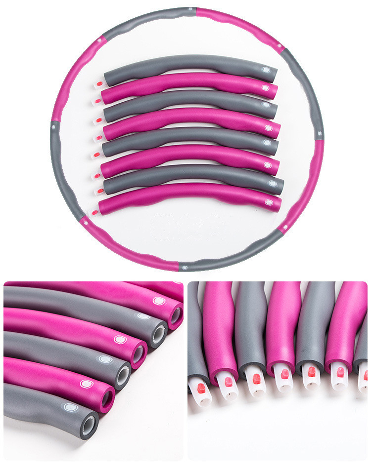 Wholesale Cheap Adjustable Spring Weighted Magnetic Massage Foam Fitness Hu La Hula Hoola Sports Fitness Ring Hoop with Weight