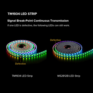 BTF LIGHTING Signal Break Point Kontinuierliche Übertragung Verliche Flexible adressierbare Doppel daten TM1934 Ws2818 Ws2815 LED-Streifen - Product Image 5