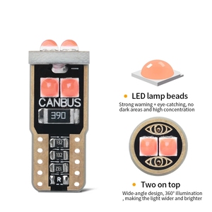 ไฟ LED T10ดวง W5W ดวง BA9S,ไฟ LED Canbus สำหรับติดภายในรถ194 501 6 SMD 3030หลอดไฟทรงลิ่มหลอดไฟไม่มีข้อผิดพลาด12V - Product Image 2