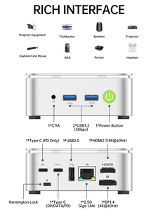 GMKtec G10 AMD Mini <strong>PC</strong> Computer AMD R5 3500U Customization Desktop Host Computer 16GB DDR4 512GB SSD <strong>PC</strong> Win 11 Pro Mini Computer - Product Image 6