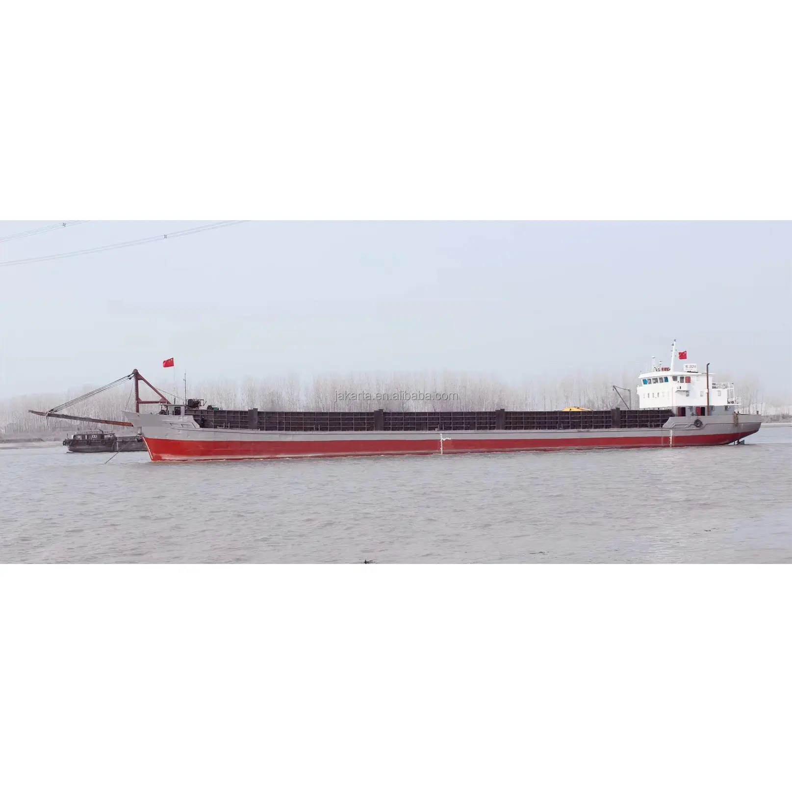 1700 DWT палуба barge корабль с рампой двери для продажи