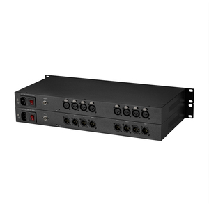 XLR Balanced Audio 8 Channel to Fiber optic Media Converters Extender Transmitter Receiver - Product Image 1