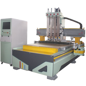 Máquina enrutadora CNC ATC multifunción, enrutador CNC ATC lineal de cuatro cabezales con 12 herramientas a la venta - Product Image 1