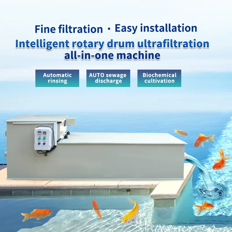 Оборудование для фильтрации ландшафтных рыбных бассейнов Qlozone, био-Ультрафиолетовый барабанный фильтр, многокамерные системы фильтров для рыбных прудов кои