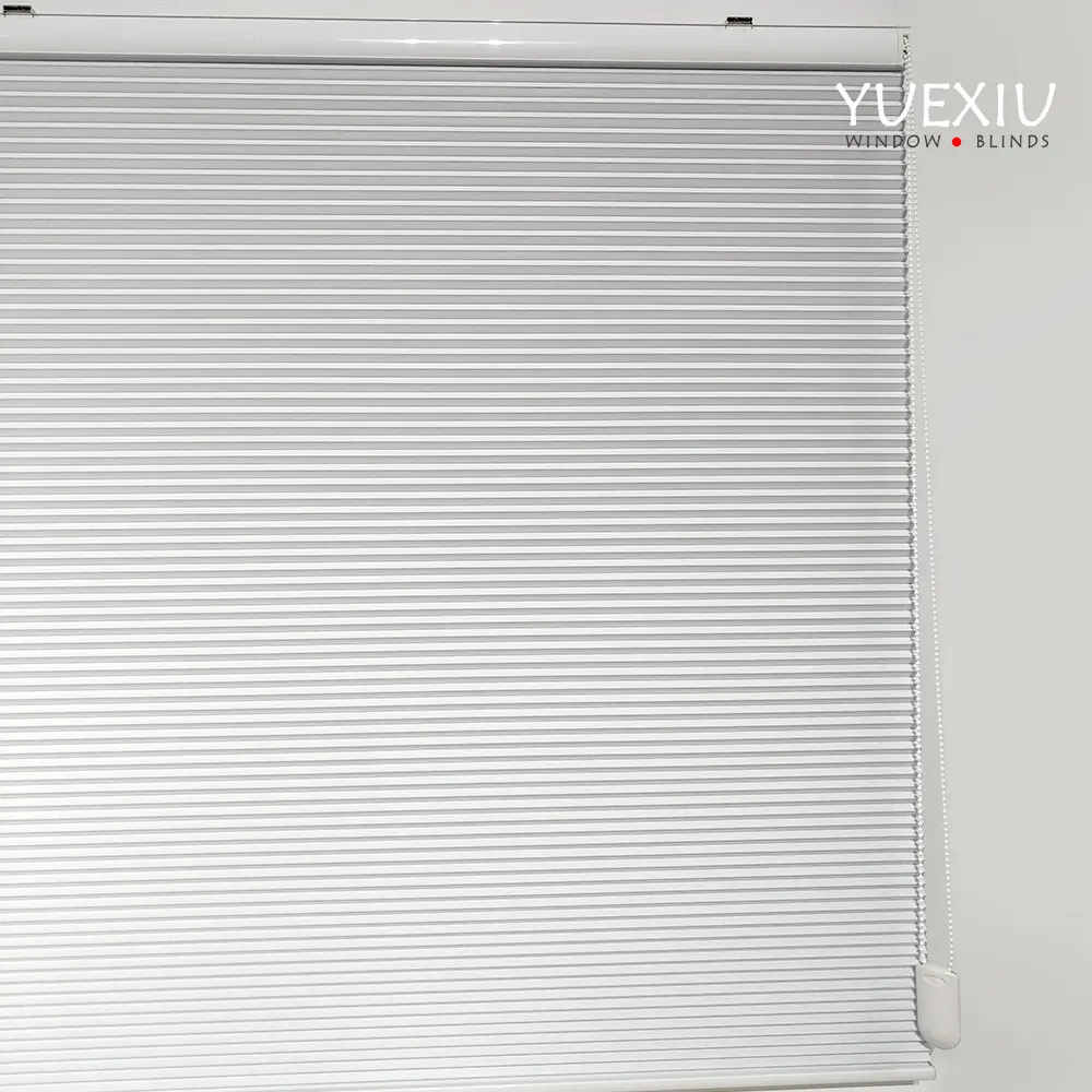 China Fabricante Alta Qualidade Bead Chain Operate Blackout Branco Celular Tecido Honeycomb Blinds