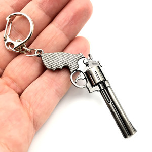 אופנה <span class=keywords><strong>Creative</strong></span> אקדח Keychain שמן Drop קרפט מתנה קטנה גברים אקדח Keychain מתכת קידום מכירות מחזיקי מפתחות